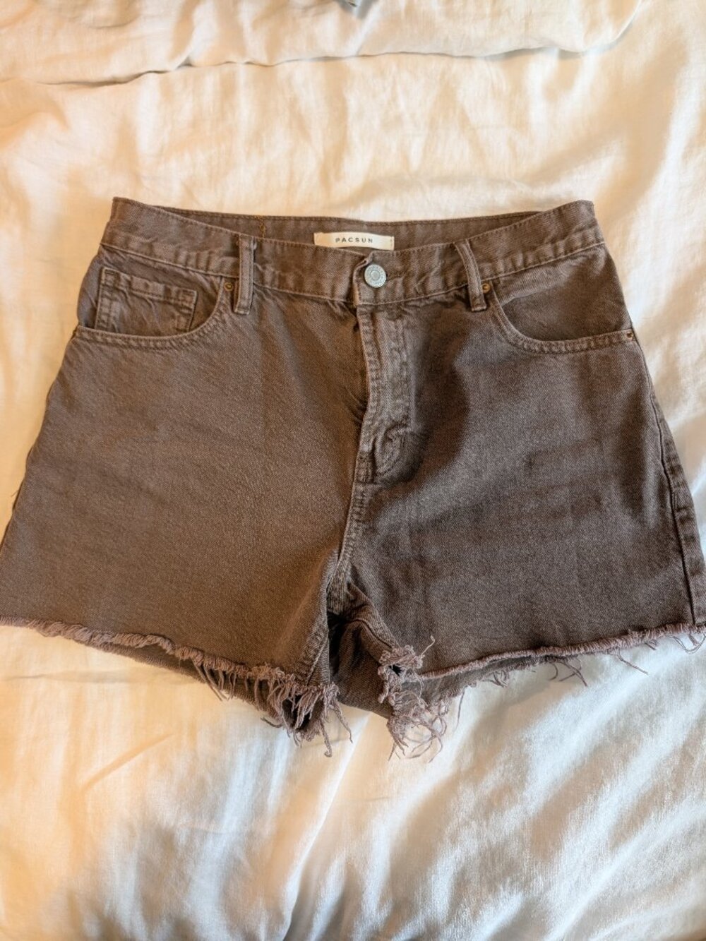 Pacsun brown denim shorts 27